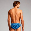 Slip da nuoto uomo da allenamento H2OTTO 422H - Teschio Lana vista 2 — costume da nuoto uomo, BONESWIMMER Made in Italy