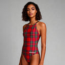 Costume intero donna da allenamento IBIZA 227I - Tartan, vista frontale