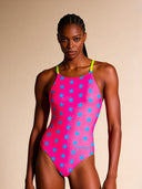 Trainings-Einteiler für Damen IBIZA 245IF - Fuchsia mit blauem Stern