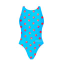 Costume intero donna da allenamento PINUP 563PF Lamponi, vista frontale