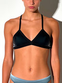 Top bikini donna da allenamento BONDI 003B - Nero