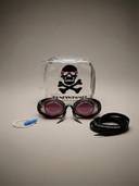 Occhialini Svedesi Mirror con silicone Soft Frame - Rosa Specchio Silver vista 2 — occhialini da nuoto, BONESWIMMER Made in