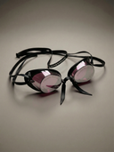 Occhialini Svedesi Mirror con silicone Soft Frame - Rosa Specchio Silver — occhialini da nuoto, BONESWIMMER Made in Italy