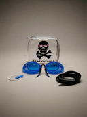 Occhialini Svedesi con silicone Soft Frame - Blu vista 2 — occhialini da nuoto, BONESWIMMER Made in Italy