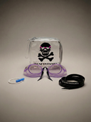 Occhialini Svedesi con silicone Soft Frame - Viola vista 2 — occhialini da nuoto, BONESWIMMER Made in Italy