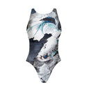 Costume intero bambina da allenamento PINUP 522P - Raku, vista frontale