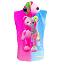 Poncho in microfibra 58POF - Pinkbone vista 2 — telo in microfibra, BONESWIMMER Made in Italy