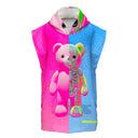 Poncho in microfibra 58POF - Pinkbone — telo in microfibra, BONESWIMMER Made in Italy