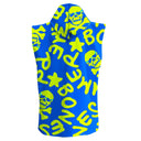 Poncho bimbo in microfibra 50POF - Turchese Logo Giallo vista 2 — telo in microfibra, BONESWIMMER Made in Italy