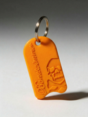 Portachiavi BONESWIMMER 3D - Tavoletta Arancio — portachiavi, BONESWIMMER Made in Italy