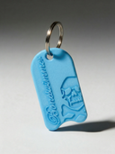 Portachiavi BONESWIMMER 3D - Tavoletta Azzurro Chiaro — portachiavi, BONESWIMMER Made in Italy