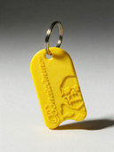 Portachiavi BONESWIMMER 3D - Tavoletta Giallo — portachiavi, BONESWIMMER Made in Italy