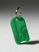 Portachiavi BONESWIMMER 3D - Verde Bottiglia — portachiavi, BONESWIMMER Made in Italy