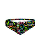 Slip da nuoto bambino da allenamento H2OTTO 436HF - Skull tribe vista 4 — costume da nuoto bambino, BONESWIMMER Made in Italy