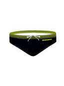 Slip da nuoto uomo da allenamento H2OTTO 358HF - Nero Giallo — costume da nuoto uomo, BONESWIMMER Made in Italy