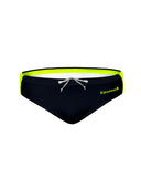 Slip da nuoto uomo da allenamento H2OTTO 233HF - Outline Giallo Fluo — costume da nuoto uomo, BONESWIMMER Made in Italy