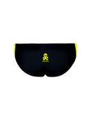 Slip da nuoto uomo da allenamento H2OTTO 233HF - Outline Giallo Fluo vista 2 — costume da nuoto uomo, BONESWIMMER Made in