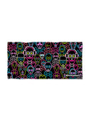 Telo grande in microfibra 380TF - Skull tribe — telo in microfibra, BONESWIMMER Made in Italy