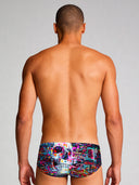 Parigamba uomo da allenamento UCLA 247U - Glitch vista 2 — costume da nuoto uomo, BONESWIMMER Made in Italy