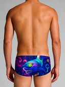 Parigamba uomo da allenamento UCLA 254UF - Shark wave vista 2 — costume da nuoto uomo, BONESWIMMER Made in Italy