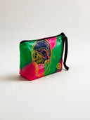 Beauty case impermeabile in PVC 009B - Abstract skull
