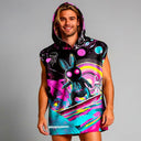 Poncho in microfibra 53PO - Astrosurf — telo in microfibra, BONESWIMMER Made in Italy