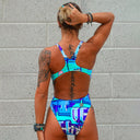 Costume intero donna da allenamento PINUP 496P - Back, vista posteriore