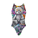 Costume intero bambina da allenamento PINUP 459PF - Psycho — costume intero da nuoto, BONESWIMMER Made in Italy