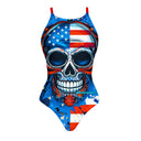 Costume intero donna da allenamento IBIZA 166I - Starskull, vista frontale