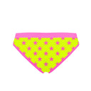 Slip bikini donna da mare Big Sur L024BIF - Big Sur Giallo Stelle Fucsia Fluo, vista posteriore