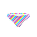 Slip bikini donna da mare Papeete L023PAF - Rigato, vista frontale