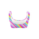 Top bikini donna da mare Hawaii L023HAF - Rigato, vista posteriore
