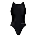Costume intero bambina da allenamento PINUP 237P - Total Black — costume intero da nuoto, BONESWIMMER Made in Italy