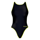 Costume intero bambina da allenamento PINUP 259PF - Outline Giallo Fluo — costume intero da nuoto, BONESWIMMER Made in Italy