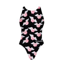 Costume intero bambina da allenamento PINUP 404P - Porky'S — costume intero da nuoto, BONESWIMMER Made in Italy
