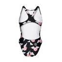 Costume intero bambina da allenamento PINUP 404P - Porky'S vista 2 — costume intero da nuoto, BONESWIMMER Made in Italy