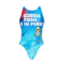 Costume intero bambina da allenamento PINUP 432P - Piena, vista frontale