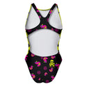Costume intero donna da allenamento PINUP 334PF - Duxy vista 3 — costume intero da nuoto, BONESWIMMER Made in Italy
