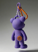 Teddy Psycho Charm - Viola + Arancione vista 2 — portachiavi, BONESWIMMER Made in Italy