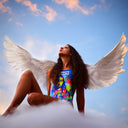 Costume intero donna da allenamento PINUP 518PF - Aldilà, vista frontale