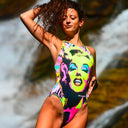 Costume intero donna da allenamento PINUP 502PF - Icona, vista frontale