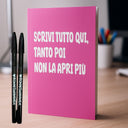 Penna Bic - Logo BONESWIMMER Bianco vista 2 — accessorio nuoto, BONESWIMMER Made in Italy