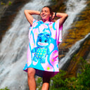 Poncho in microfibra 48POF - Lakuku vista 2 — telo in microfibra, BONESWIMMER Made in Italy