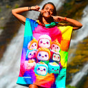 Poncho in microfibra 46PO - Sushi vista 2 — telo in microfibra, BONESWIMMER Made in Italy