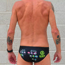 Slip da nuoto uomo da allenamento H2OTTO 391HF - Monster vista 3 — costume da nuoto uomo, BONESWIMMER Made in Italy