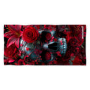 Telo grande in microfibra 367T - Teschio Cremisi — telo in microfibra, BONESWIMMER Made in Italy