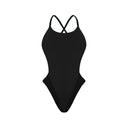 Costume intero bambina da mare Alte - Total Black