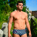 Parigamba uomo da allenamento UCLA 235U - Eterna vista 2 — costume da nuoto uomo, BONESWIMMER Made in Italy