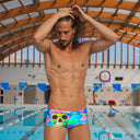 Parigamba uomo da allenamento UCLA 170UF - Teschiore vista 2 — costume da nuoto uomo, BONESWIMMER Made in Italy