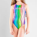 Costume intero bambina da allenamento PINUP 256P - Chlorine vista 3 — costume intero da nuoto, BONESWIMMER Made in Italy